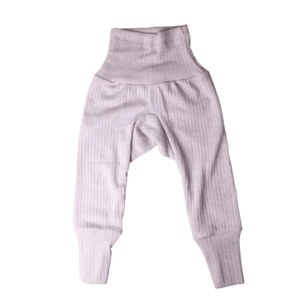 pantalon laine coton et soie cosilana Alpes du Sud Mérinos rose