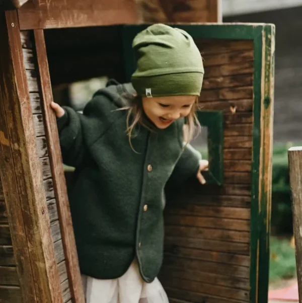 veste en laine polaire pour bébé et enfant Alpes du Sud Mérinos