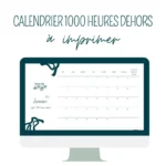 calendrier 1000 heures dehors à imprimer à la maison